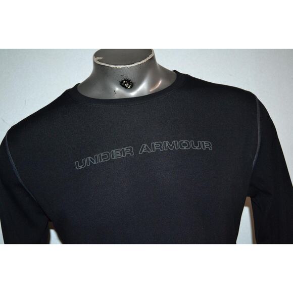 28072 Under Armour Gym Shirt Workout All Season Gear Black Size 2XL Mens - Picture 4 of 8